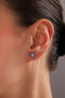 Heliophilia Silver Pendientes de Plata de Ley 925 en Azul Oscuro
